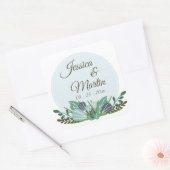 Stickers Floral Bleu (Enveloppe)