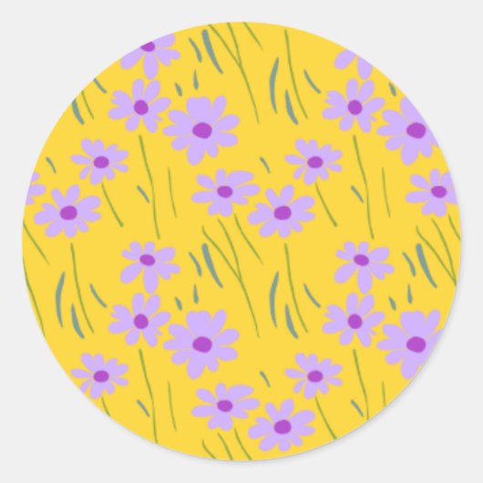 Stickers Floral Jaune (Devant)