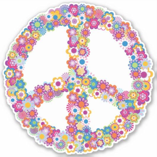 Stickers Floral Peace (Devant)