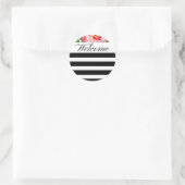 Stickers Floral & Stripes | Cadeaux de bienvenue d (Sac)
