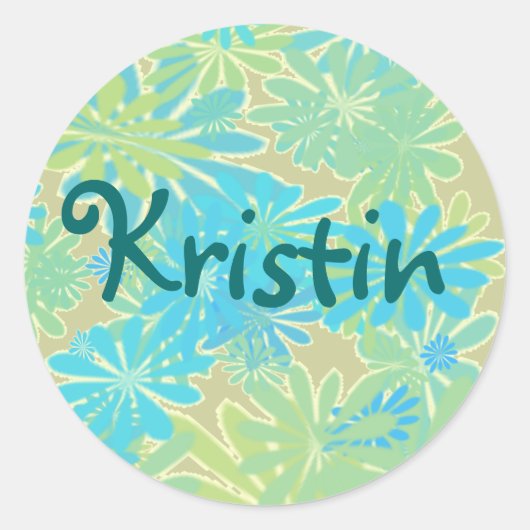 Stickers Floral Style île (Devant)
