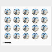 Stickers Floride Snowman - Sculpture de sable - Pl (Feuille)