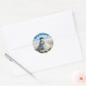 Stickers Floride Snowman - Sculpture de sable - Pl (Enveloppe)