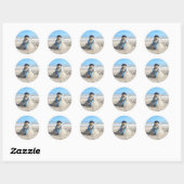 Stickers Floride Snowman - Sculpture de sable - Pl (Feuille)