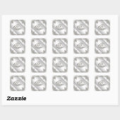 Stickers Flourish Diamond 60e Anniversaire Mariage (Feuille)