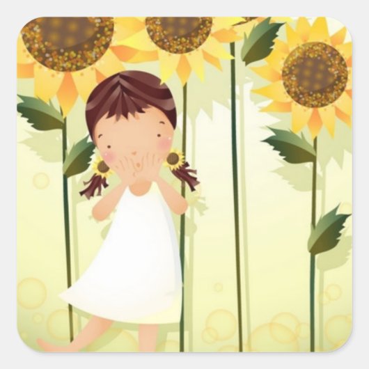 Stickers Flower Girl (Devant)