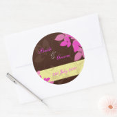 Stickers - Flurry floral - Brown et rose (Enveloppe)