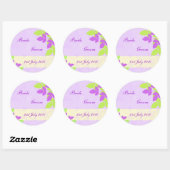 Stickers - Flurry floral - Lavande et chaux (Feuille)
