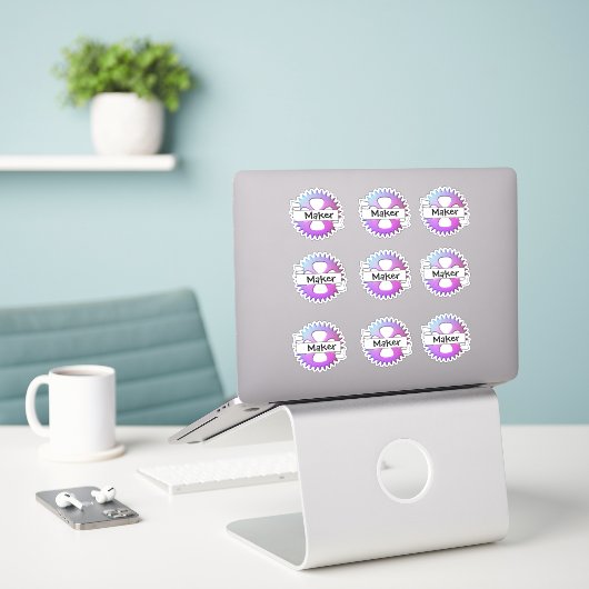 Stickers Foire du fabricant (Ordinateur portable sur le bureau)