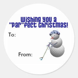 Stickers Forfait de Noël pour les amateurs de golf