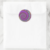 Stickers - Fou Fractal Purple terquoise jaune (Sac)
