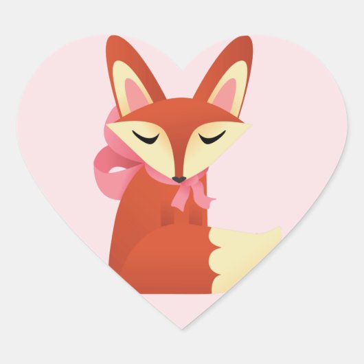Stickers Fox mignonne (Devant)