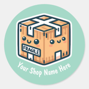 Stickers Fragile personnalisés pour petites entrep