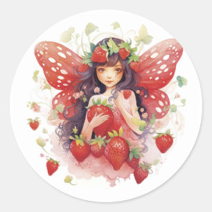Stickers Fraise Fairy Craft, Party ou Cadeau