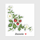 Stickers fraises (Feuille)