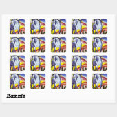 Stickers Franz Marc Blue Horse (Feuille)