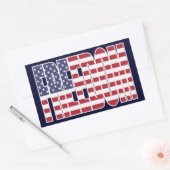 Stickers Freedom Flag (feuille de 4) (Enveloppe)