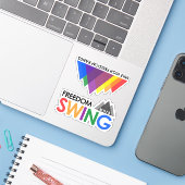 Stickers Freedom Swing et MHFB (Ordinateur portable avec iPhone)