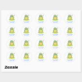 Stickers FROG FROGGY Baby shower ou Anniversaire F (Feuille)