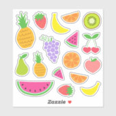 Stickers Fruit mignon - Frutti TWOtti Anniversaire (Feuille)
