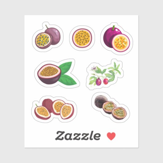 Stickers Fruit Passion (Feuille)