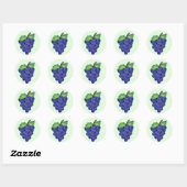 Stickers Fruité de raisins violets (Feuille)