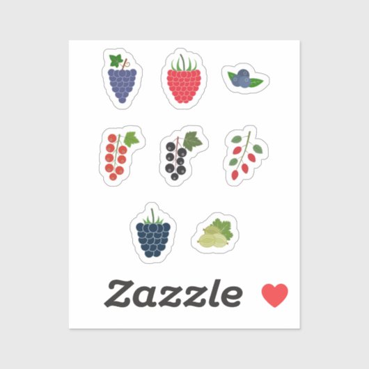 Stickers Fruits de Berry (Feuille)