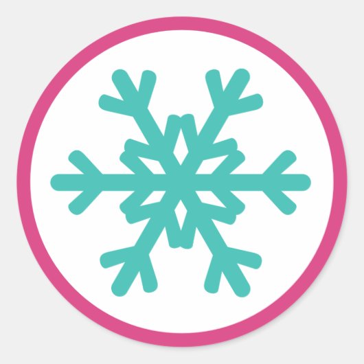 Stickers Fuchsia Pink Aqua (Devant)