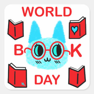 Stickers FuZy Cat World Book Day