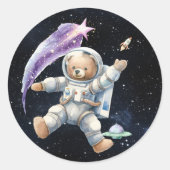 Stickers Galaxy de l'astronaute de l'ours en pelag (Devant)