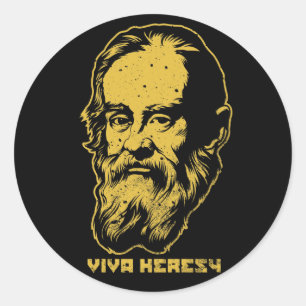 Stickers Galileo "Viva Heresy"