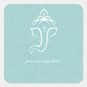 Stickers Ganesha Bleu