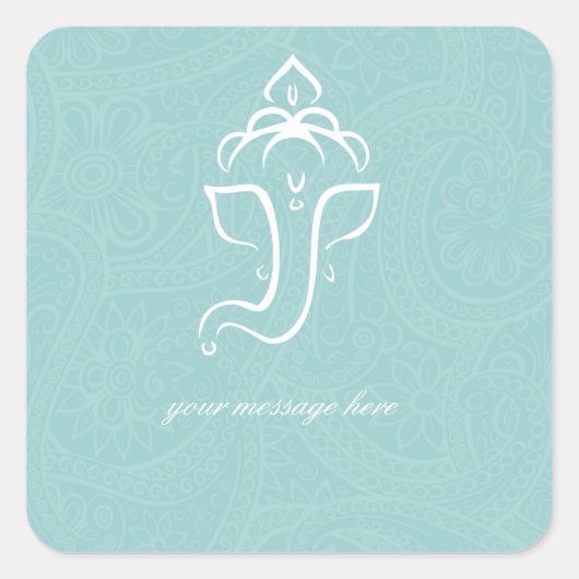 Stickers Ganesha Bleu (Devant)