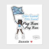 Stickers garde couleur drapeau (bleu ciel) (Feuille)