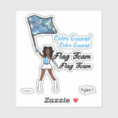 Stickers garde-couleur drapeau (bleu ciel 4) (Feuille)