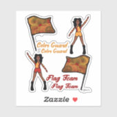 Stickers garde-couleur (Red Gold 3) (Feuille)