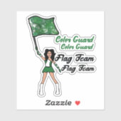 Stickers garde-couleur (vert) (Feuille)
