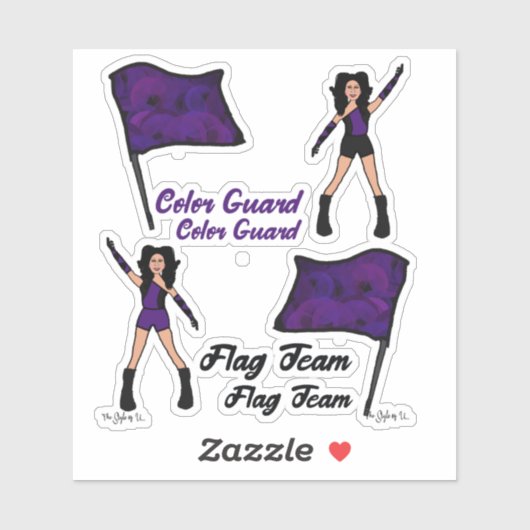 Stickers garde-couleur (Violet 2) (Feuille)