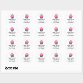 Stickers "GARDEZ LE CALME ET MANGEZ UN CUPCAKE" (Feuille)