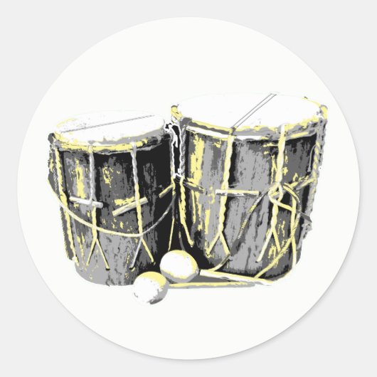 Stickers Garifuna Drum (Devant)