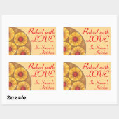 Stickers Gâteau À L'Ananas Customisé À L'Amour (Feuille)