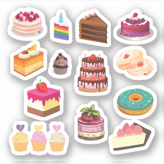 Stickers gâteaux (Devant)