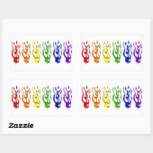 Stickers Gay Flames (Feuille)