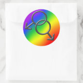 Stickers gay pride Gay pride pour hommes Sticker a (Sac)