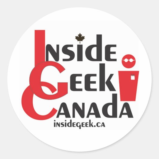 Stickers Geek Canada (Devant)