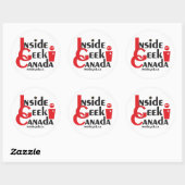 Stickers Geek Canada (Feuille)