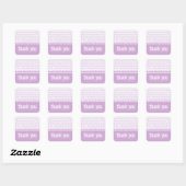 Stickers geek Chic Binary Code Merci, Violet (Feuille)