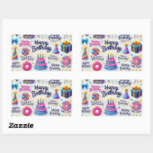 stickers Geft heureux anniversaire (Feuille)