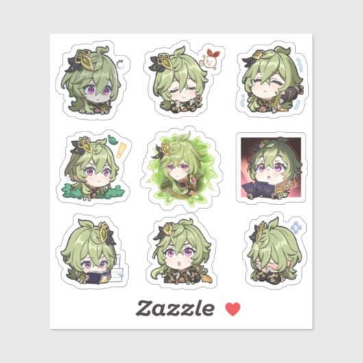 Stickers Genshin Impact Collei (Feuille)
