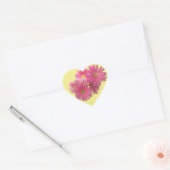 Stickers - Gerbera rose foncé marguerites (Enveloppe)